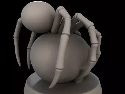 Spider on Skull 3D print model