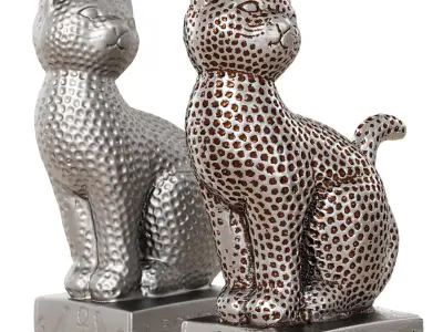 Egyptian cat figurine 3D model purchase