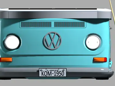 Snooker table - Volkswagen kombi 3D model