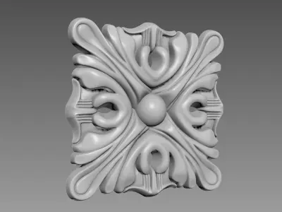 Decor square 03 3D model