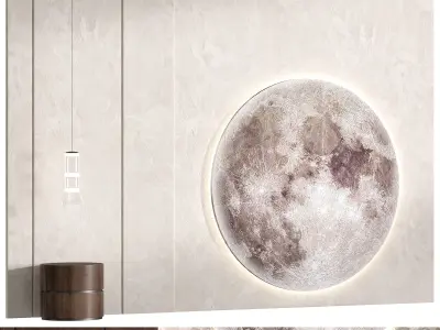 Decorative wall panel N05 3D model