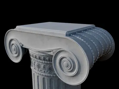 corint column A 3D model