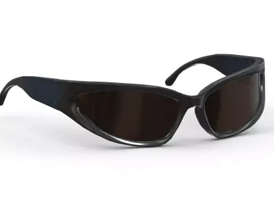 Wrap sunglasses Low Poly PBR Realistic Low-poly 3D model