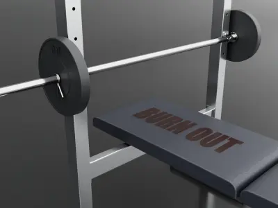 Bench Press 3D model