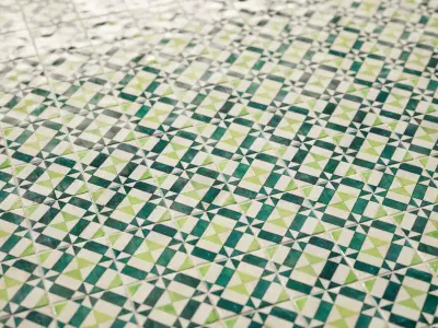 Lisbon exterior building tile PBR Material Texture