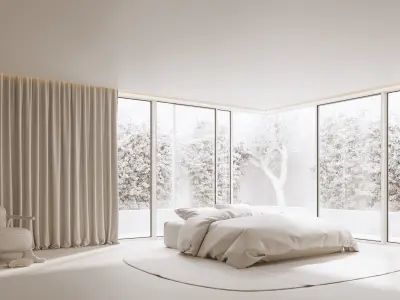 Interior Living Space 3D Visual 3D model