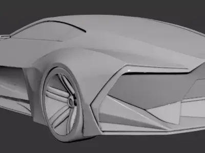AI-Generated Concept Car - model 5 3D model