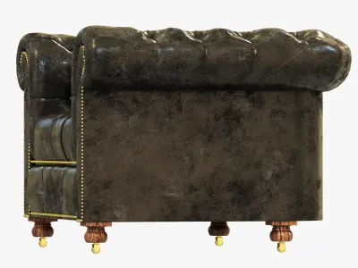 Restoration Hardware Cambridge Leather Chair 3D model