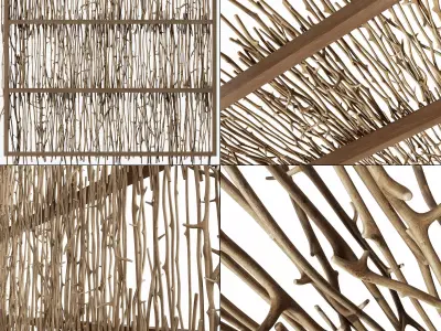 Branch crooked ceiling n1 3D model