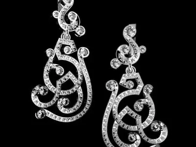 Patten earring 3D print model