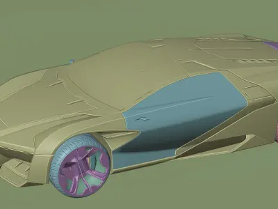 RAYFIELD CALUBURN CONCEPT FAN MADE CYBERPUNK 2077 3D model