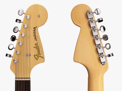 Fender Jaguar Electric Guitar 3D model