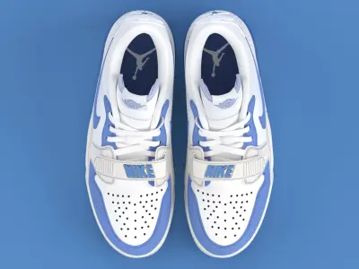 Air Jordan Legacy 312 Low Legend Blue Low-poly 3D model
