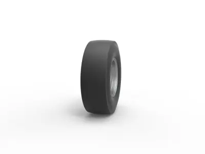 Rear wheel of vintage dragster Scale 1 to 25 3D print model