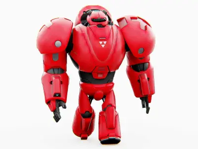 COMBAT DROID M-5000 Rigged for Unreal Engine - Unity - MIXAMO 3D model