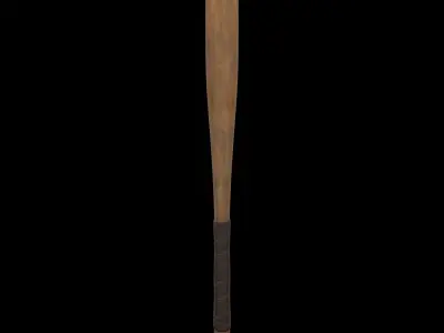 PBR Baseball Bat with 2 Textures Low-poly 3D model