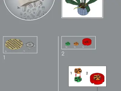 TwindBricks3D - 10311 Orchid - Elegant and Lifelike Floral Decor 3D print model