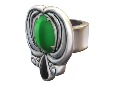 Spanish Flamenco Ring Low-poly 3D model