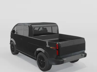 Canoo Pickup Black 3D model