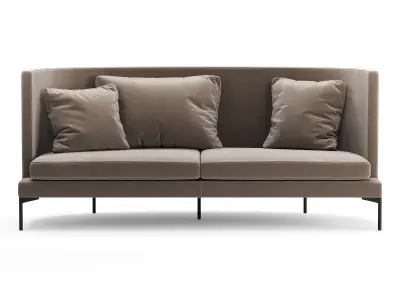 Living Divani sofa Clan 2seats 3D model