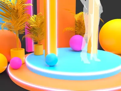 Empty Frame Back - Photocall 2 3D model