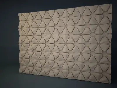 02 FRANGIPANI RELIEF Low-poly 3D model