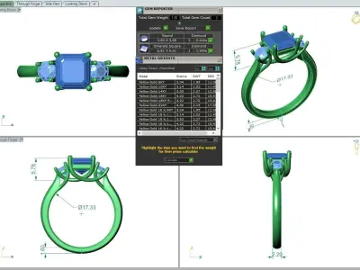 Engagement ring Kelly ascher 3D print model