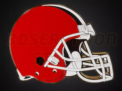 Cleveland Browns logo - Cinematic - 3D print 3D model