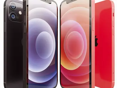 AVE Apple iPhone 12 PBR UNREAL ENGINE Low-poly 3D model