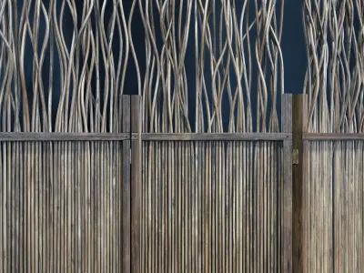 Screen branch crooked decor n5 3D model