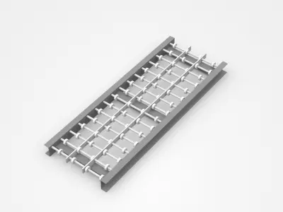 Metal Iron Product Unit Conveyor 3D model