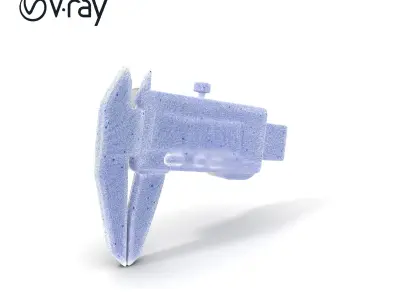 Digital Caliper HighDetail Model Pack for Precision Displays Low-poly 3D model