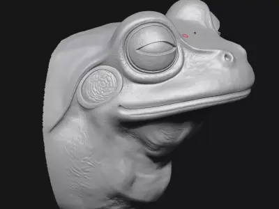Frog sculpture 3D print model