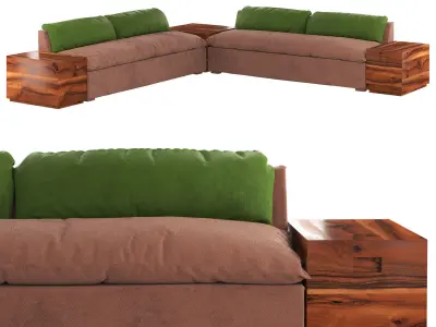 Grant Sectional Sofa Free 3D model