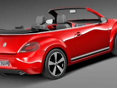 Volkswagen Beetle Convertible 2013 3D model