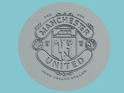 Manchester United Medallion Football 3D print model