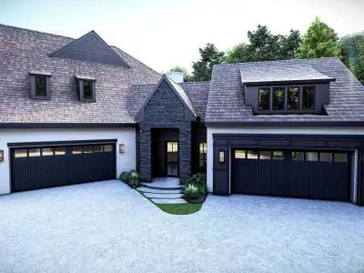 Modern Farm House Number 4 - Stl -Dae file - 3d model Only 3D print model