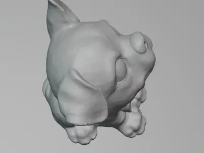Puppy figurine  Free 3D print model