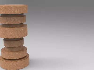 Ogg Side Table Low-poly 3D model