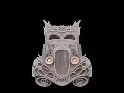 Gaudi Gothic Roofless Car 3D print model