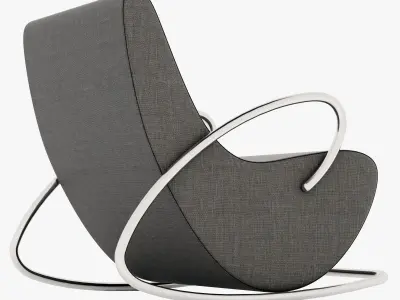 Camilla rocking armchair 3D model