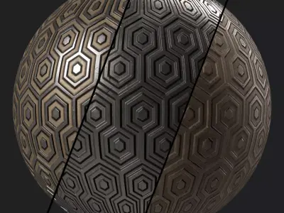 Metal Materials 48- Metal panels By Painting  Sbsar Pbr 4k  Texture