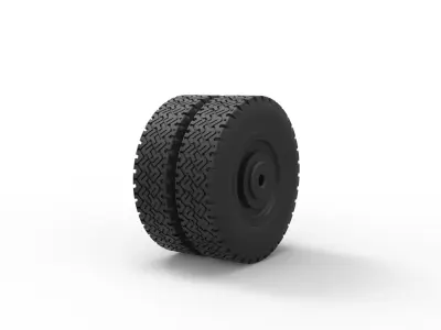  Double wheel 2 3D print model