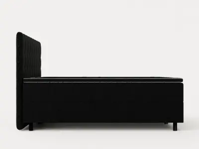 Montana Complete Bed Package 160x200 Dark Gray Low-poly 3D model