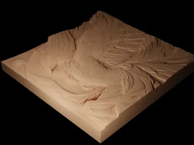 Phoenix CNC 3d Print High Relief Sand Casting 3D print model