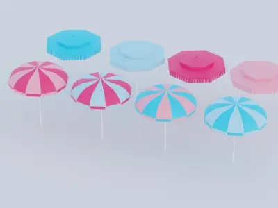 Barbie house props cartoon asset Low-poly 3D model