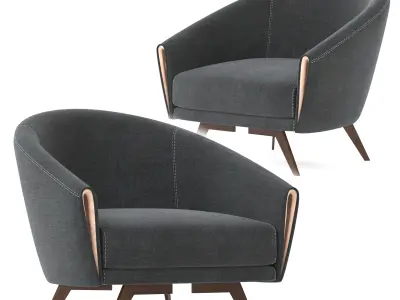 Saddle Armchair 3D model