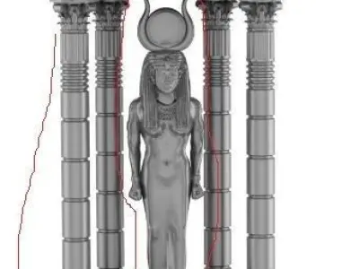 Firaun egyption gold or selver  3D print model