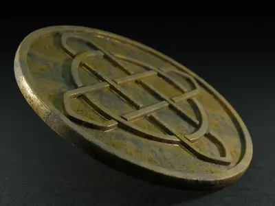 Celtic Coin Collection pt2 Low-poly 3D model