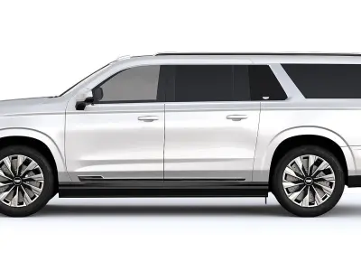 Cadillac Escalade Luxury  ESV Luxury Platinum 2025 3D model